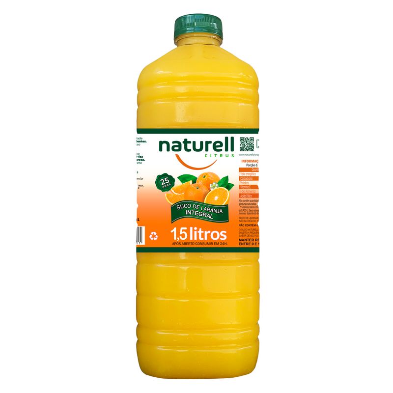 Suco Pronto Naturell Integral Laranja 1,5L (7897026001219)
