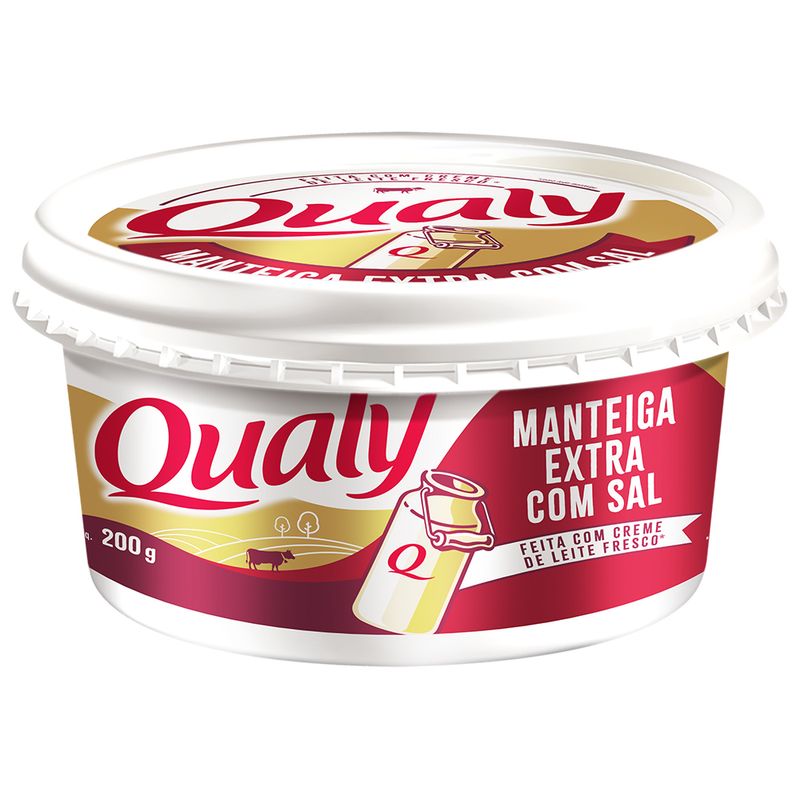 Manteiga com sal Qualy 200g (7891515557317)