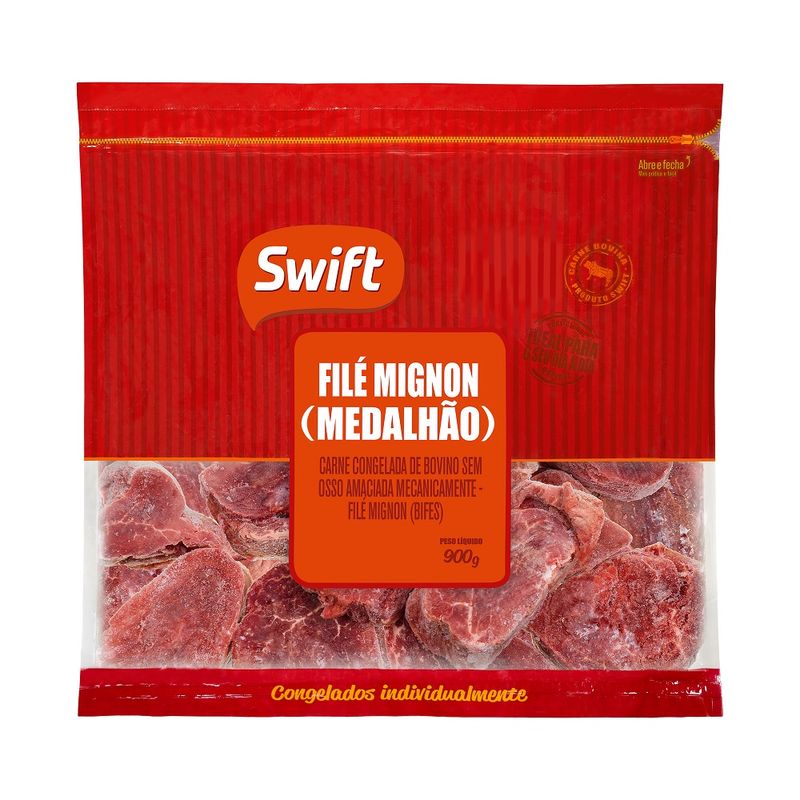 Carne Bovina Filé Mignon Swift 900g Medalhão (7899567257810)