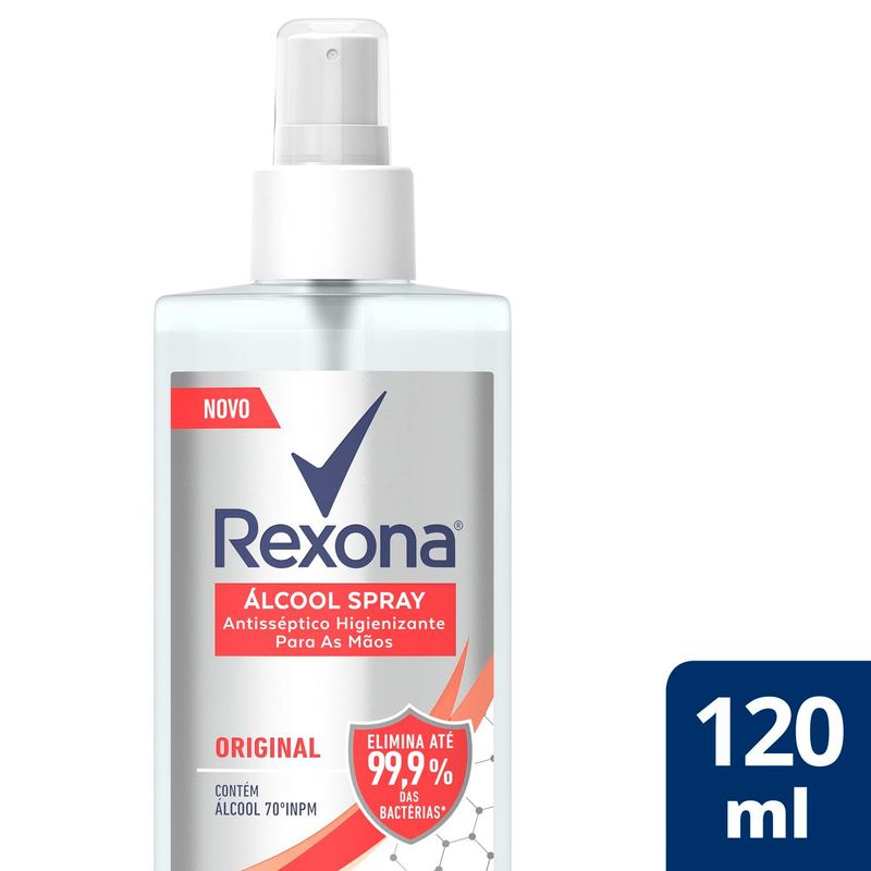 Álcool Higienizador Mãos Rexona Spray Original (7891150075252)