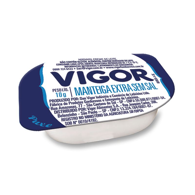 Manteiga Vigor Extra Sem Sal 10g (7891999828019)