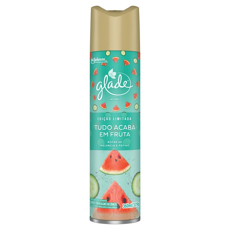 Odorizador Aerossol Glade 360ml Ed Limitad Tudo Acaba (7894650007303)
