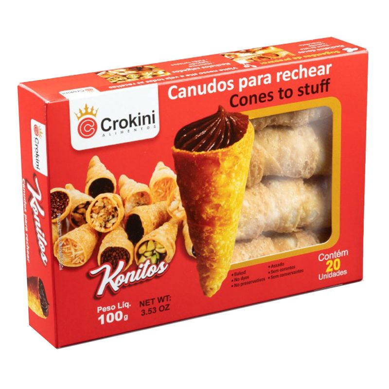 Canudo Crockini para rechear 120g (7893595199418)
