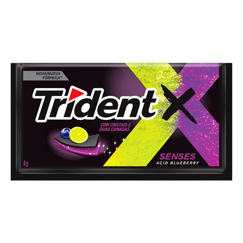 Goma de mascar Trident X Acid Blueberry 8g (7622210617958)