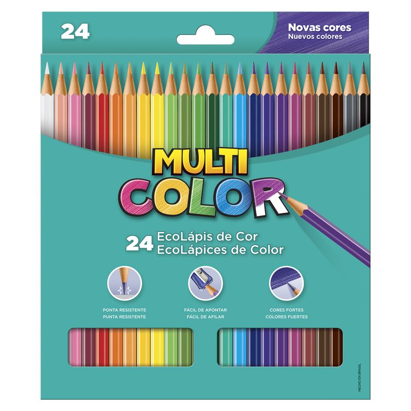 Lapis Cor Faber Castell Multicolor Super 24 Cores (7891360587484)