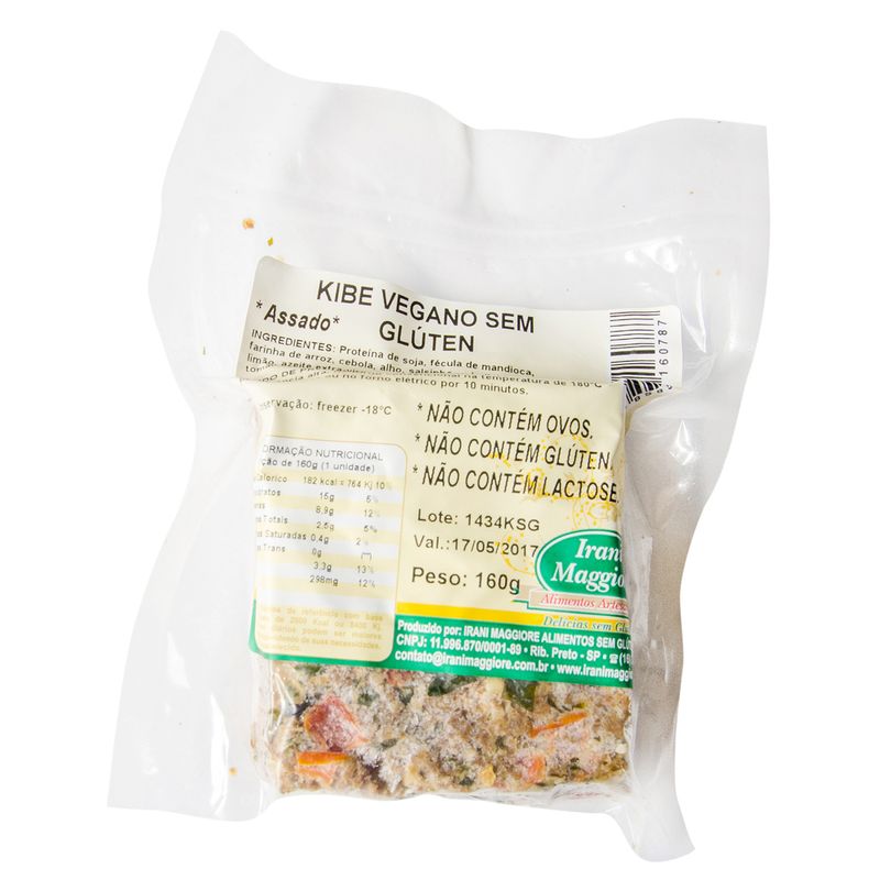 Kibe Vegano 240g Sem Glúten Sem Lactose (7898597160787)