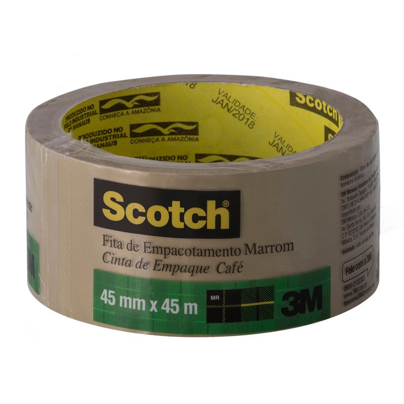 Fita Empacotamento Scotch 45mmx45m Marrom (7891040238668)