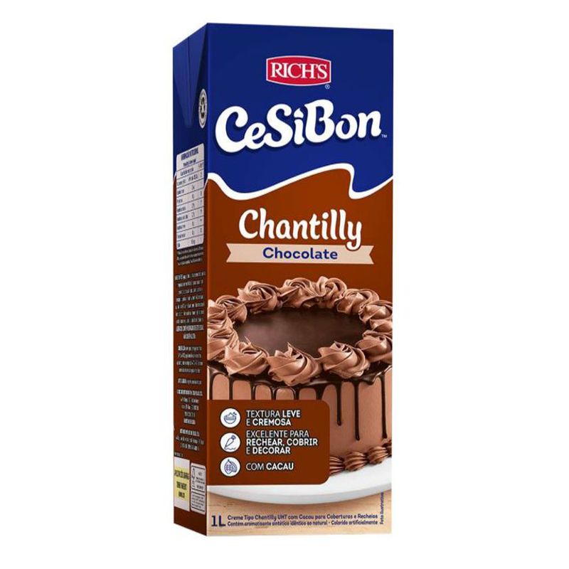 Creme Chantily Cesibon 1L Chocolate (7898610603901)