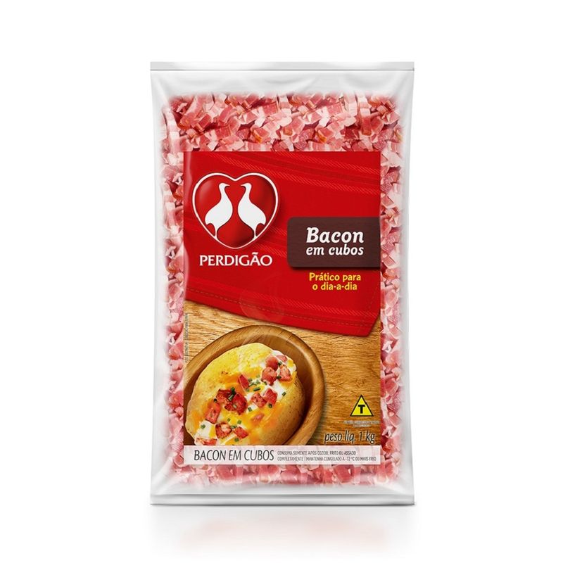 Bacon Perdigão 1Kg em Cubos (7891515552725)