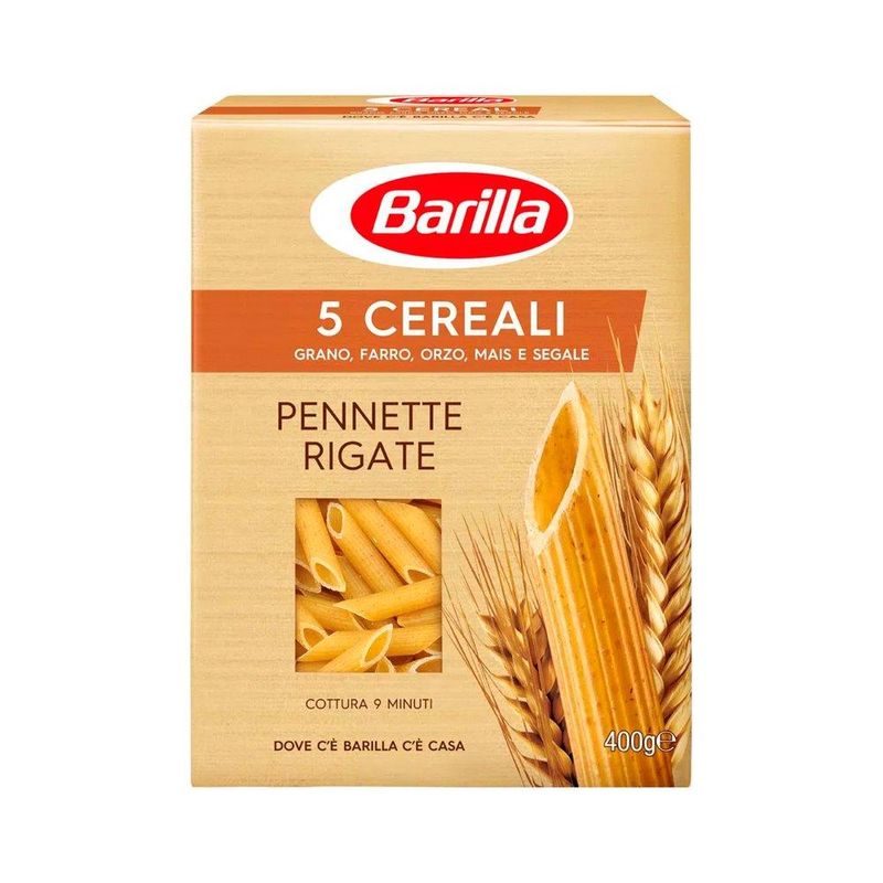 Macarrao Grano Duro Barilla 400g 5 Cereali Pennette Rigate (8076809571944)