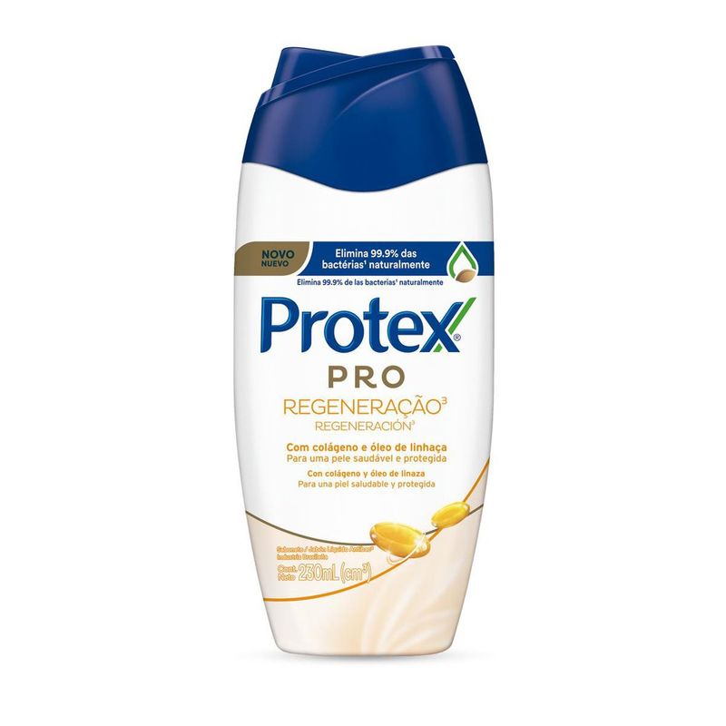 Sabonete Líquido Antibacteriano Protex Pro Regeneração 230ml (7509546668536)