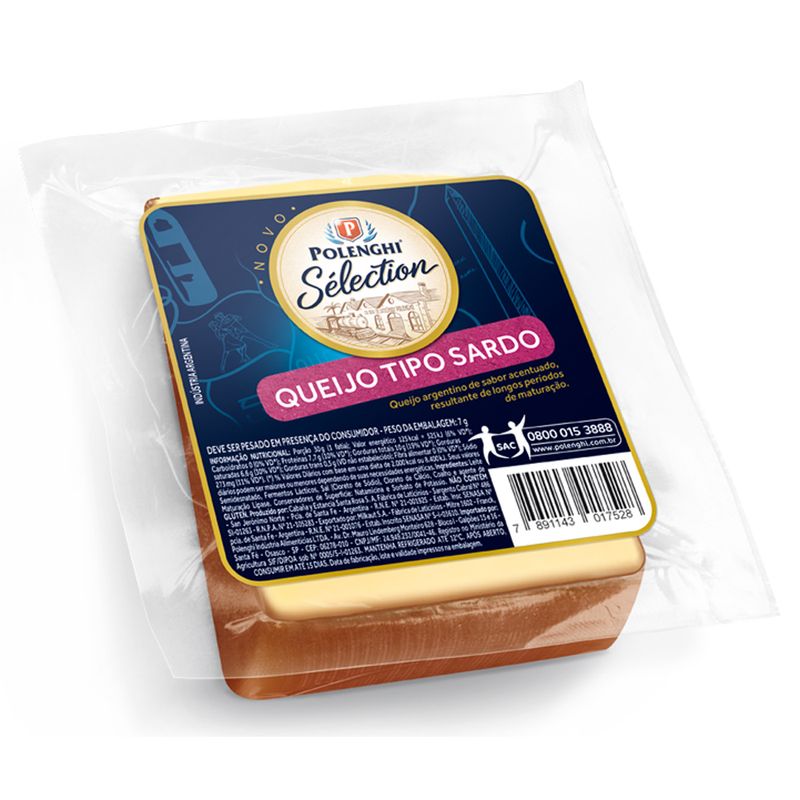 Queijo Sardo Polenghi 290g Frac (7891143017528)