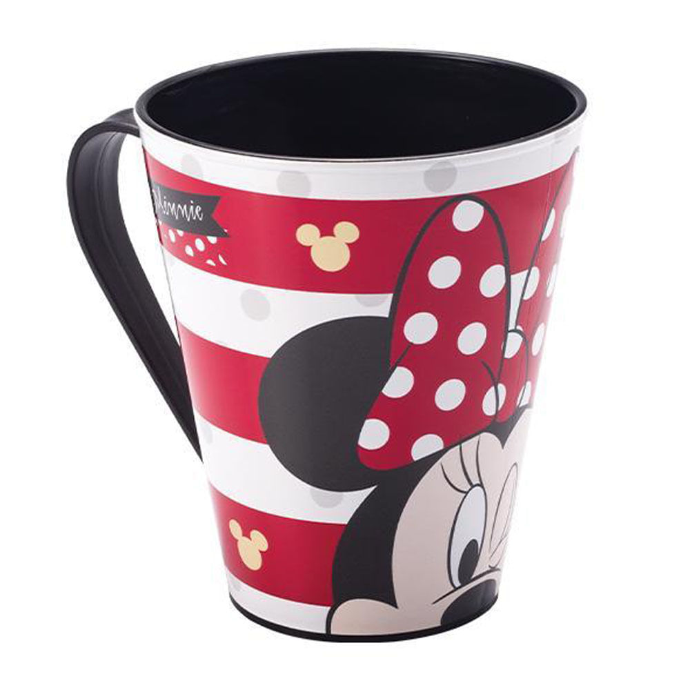 Caneca Plástica Plasutil Minnie 360ml