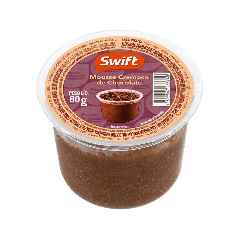 Mousse Sswift 80g Chocolate (7899567235740)