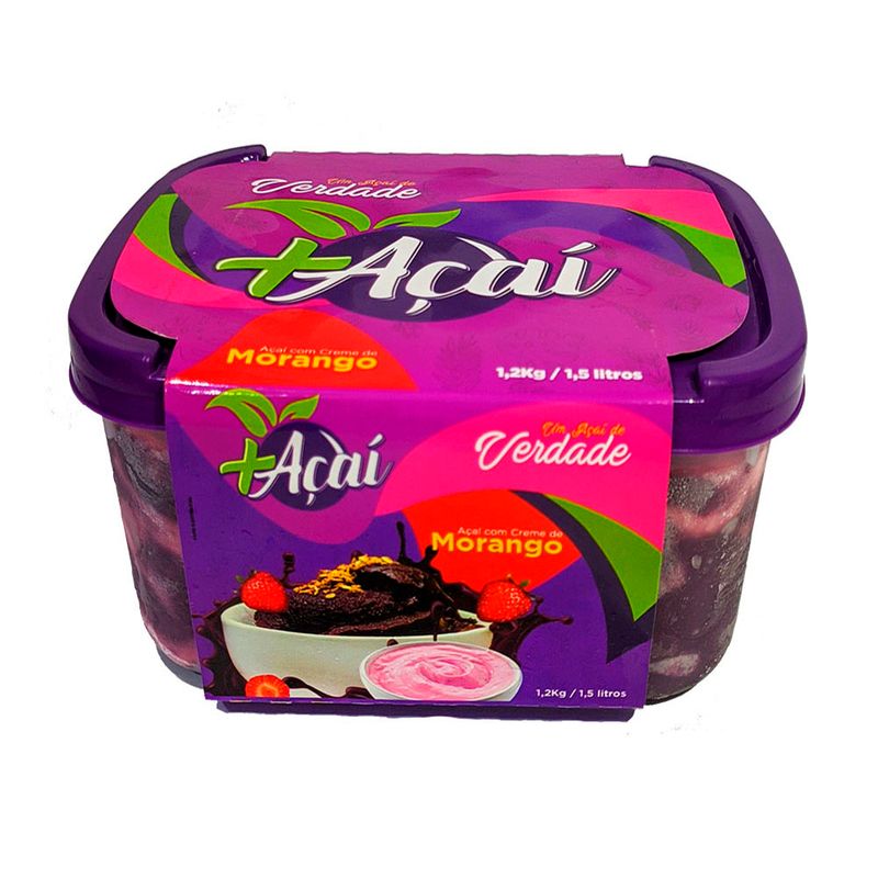 Açaí Mais Trufado Morango 1,5l (7898968903005)