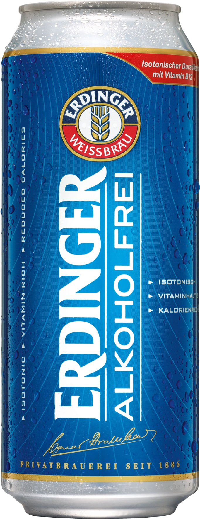 Cerveja Erdinger 500ml Lata Alkoholfrei (4002103282044)