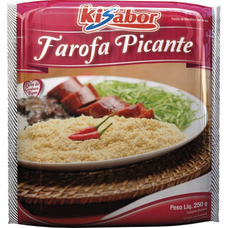Farofa pronta picante Kisabor 250g (7898416521430)