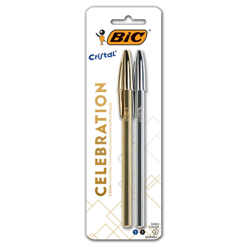 Caneta Bic Cristal Com 2 Podium Celebration (070330429932)