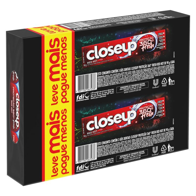 Creme Dental Close Up Proteção Red Hot (7891150067233)