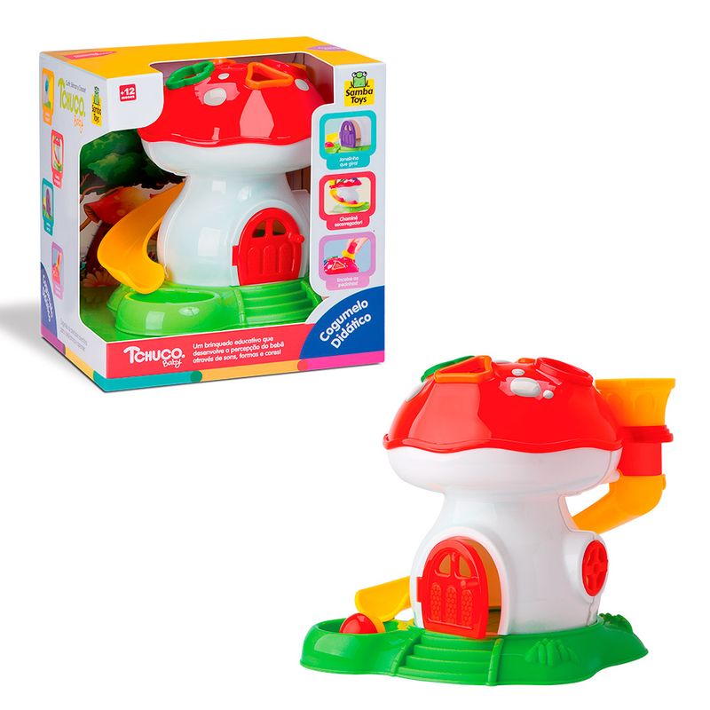 Brinquedo Didático Casinha Cogumelo Samba Toys (7898631551465)