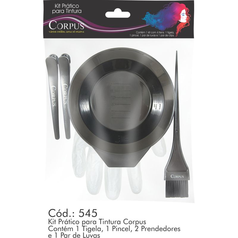 Kit Para Tinta Corpus Prático 5 Peças 5 P (7898546725456)