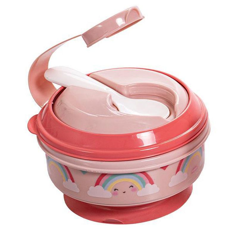 Pote Papinha Com Amassador Decorado Menina Plasutil (7899808891377)