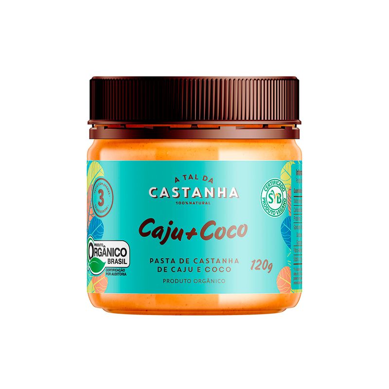 Pasta A Tal Da Castanha 120g Castanha Caju e Coco (7898955705742)