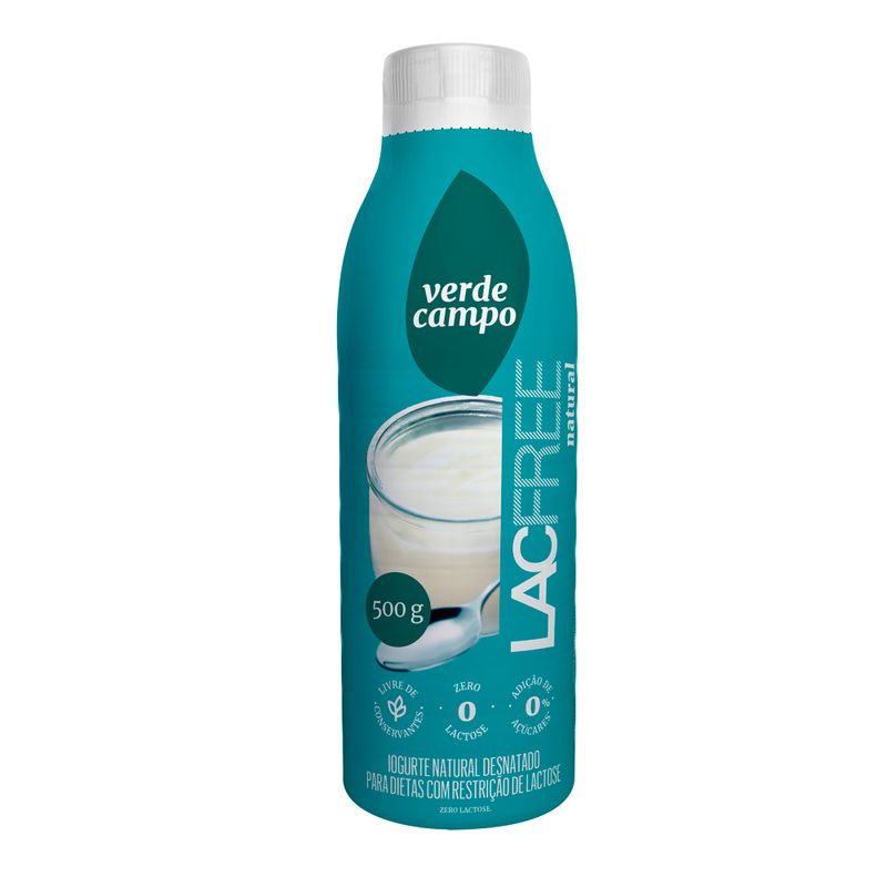 Iogurte Lacfree Natural Desnatado 500g (7898205923988)