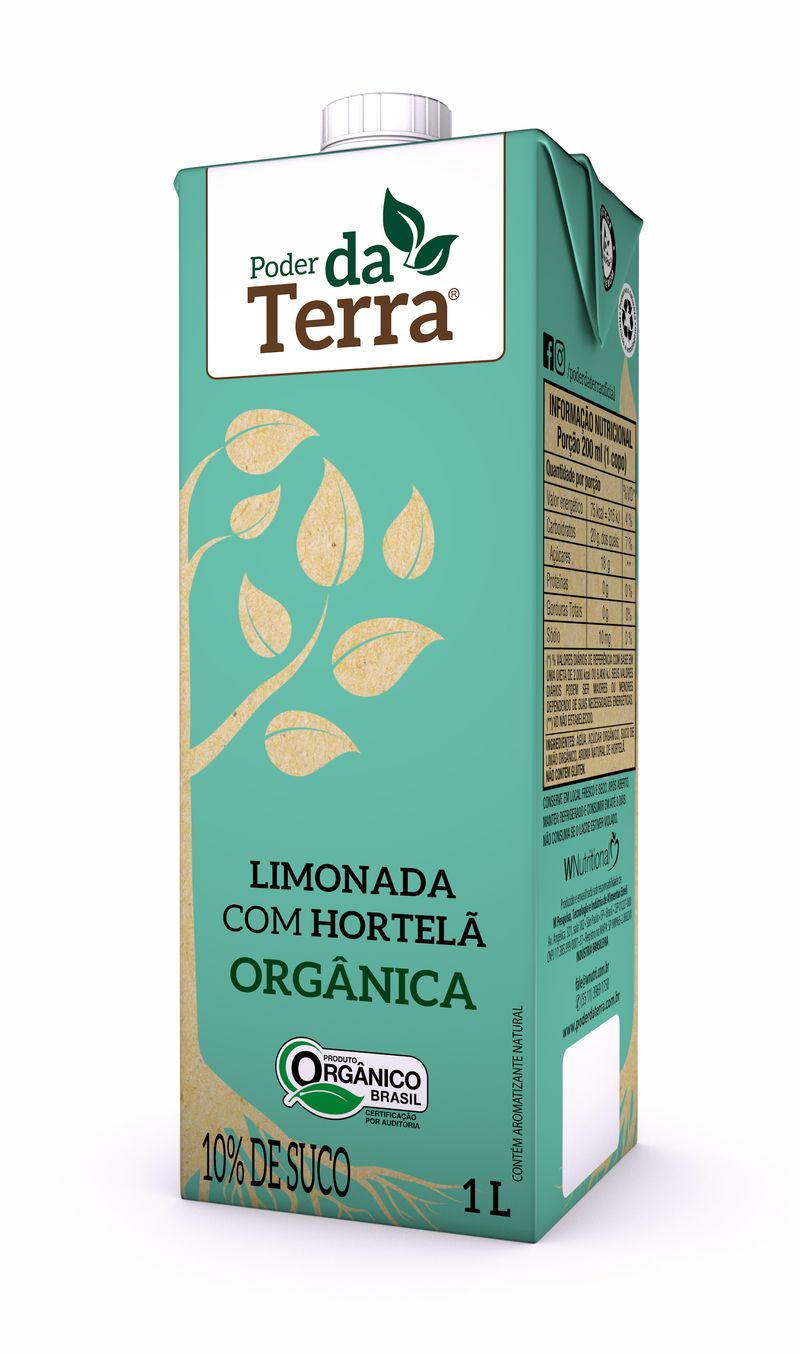 Bebida Com Suco Poder Terra Limonada E Hortelã (7898954360829)