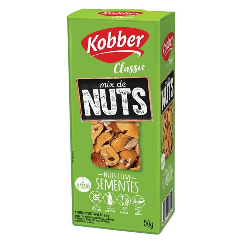 CEREAL-BARRA-KOBBER-50G-MIX-NUTS-SEMENTES