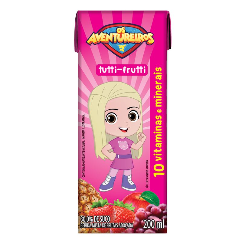 Bebida Com Suco Aventureiros Frutas 200ml (7898966688225)