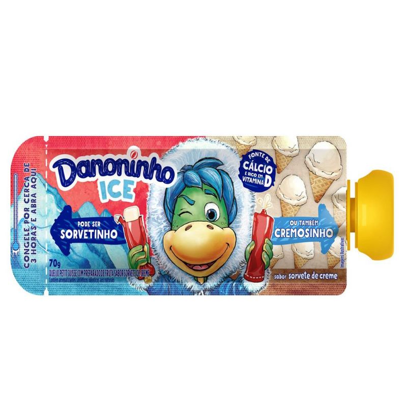 Iogurte Danoninho Ice 70g Mix Pouch Creme (7891025122739)