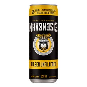 Cerveja Eisenbahn Pilsen Puro Malte Unfiltered Lata 350ml