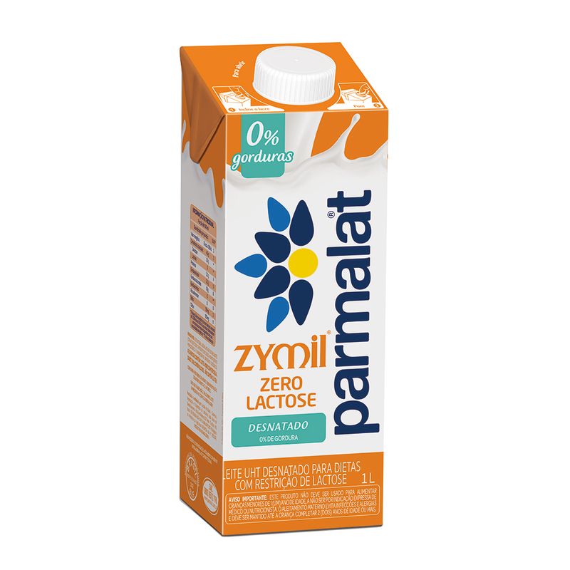 Leite Parmalat Zymil Desnatado e Zero Lactose (7891097001482)