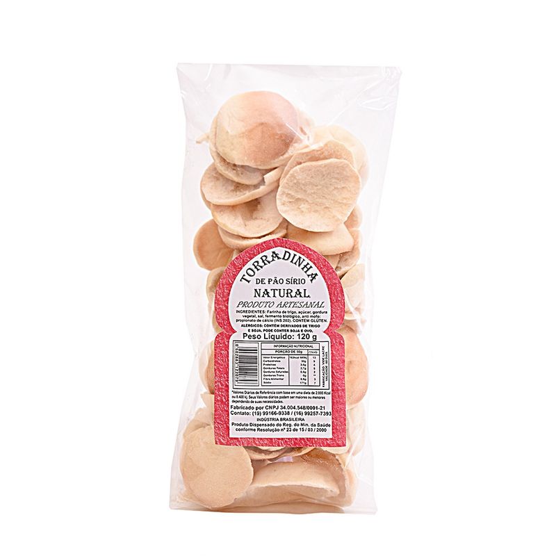 Torradinha Pão Sírio V L Natural 120g (7898420001065)