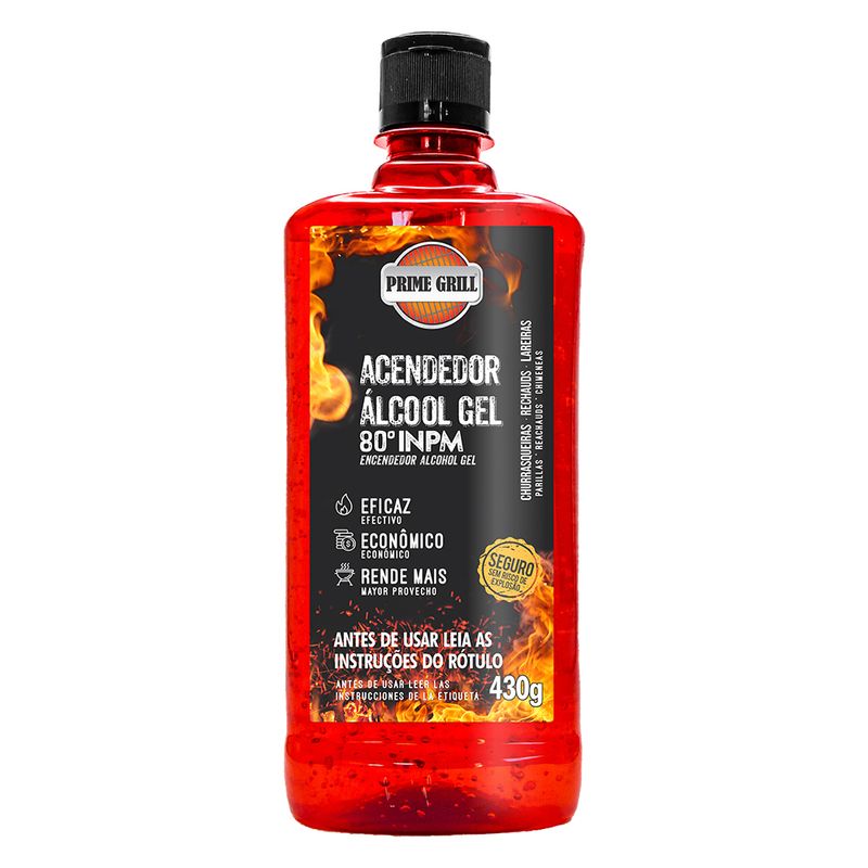 Acendedor Álcool Gel Prime Grill 430g (7898275015095)