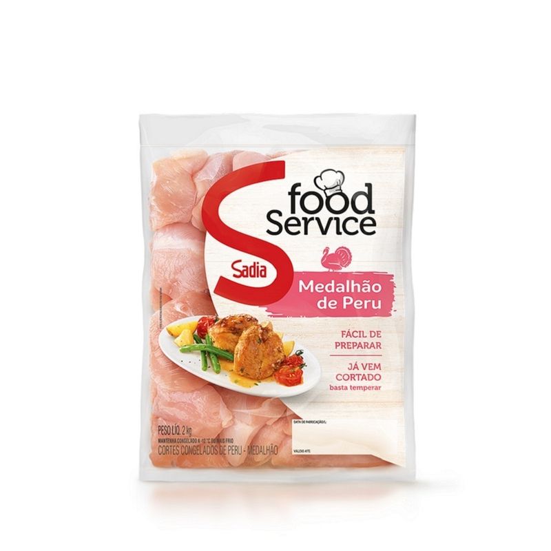 Medalhão Peru Sadia Congelado 2Kg (7891515482015)