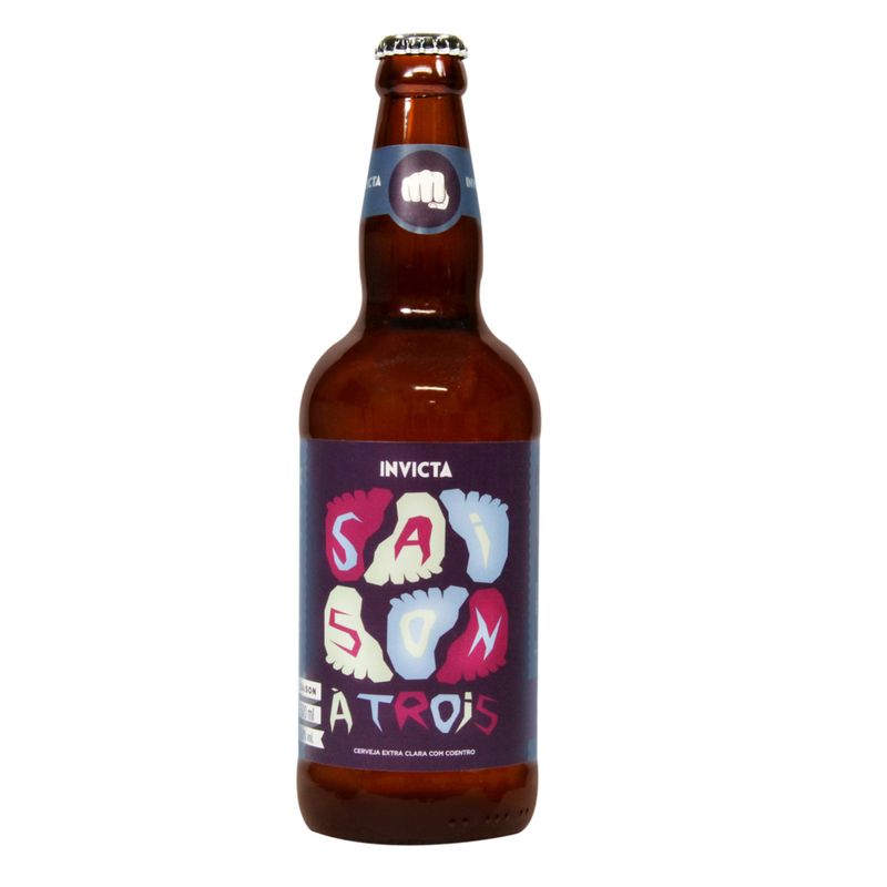 Cerveja Invicta Saizon A Trois 500ml (7898951721142)