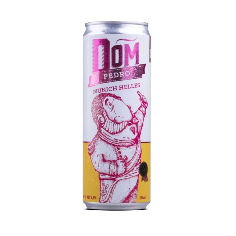 Cerveja Dom Pedro Munich Helles Lata 350ml (7898956352716)