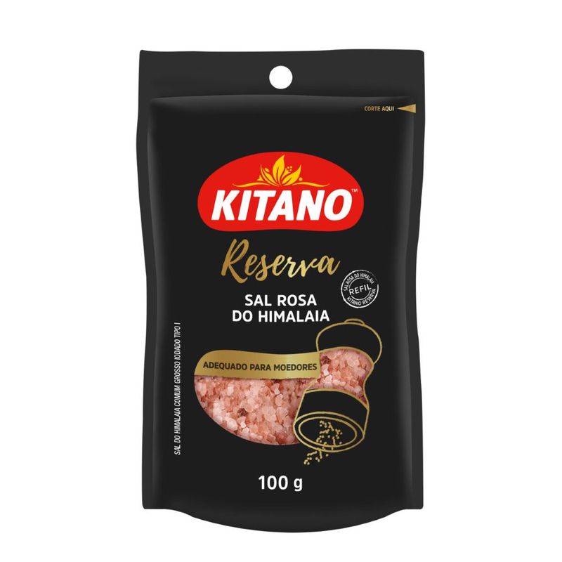 Sal Rosa do Himalaia Kitano Reserva Sachê 100g Refil (7891095030941)
