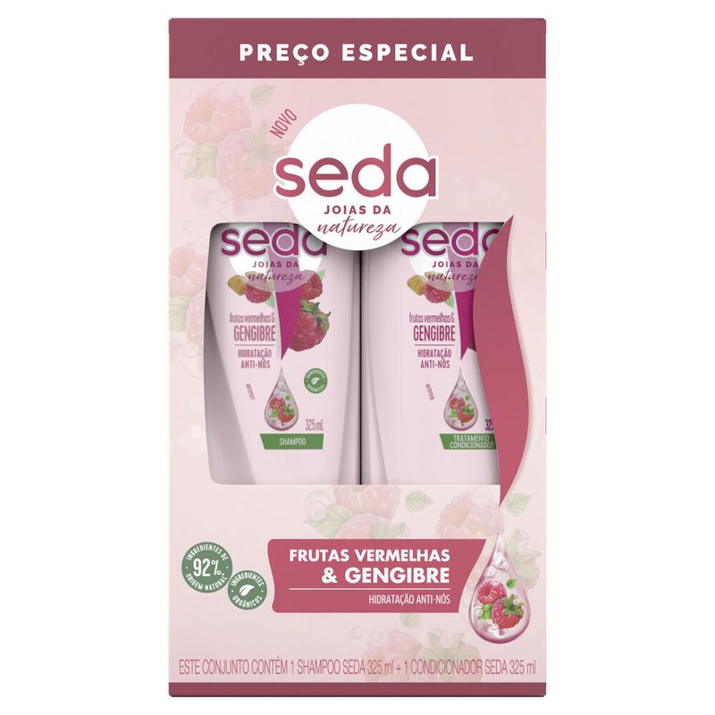 Shampoo E Condicionador Seda 325ml Pr Esp Frutas Verm Gengib (7891150086180)
