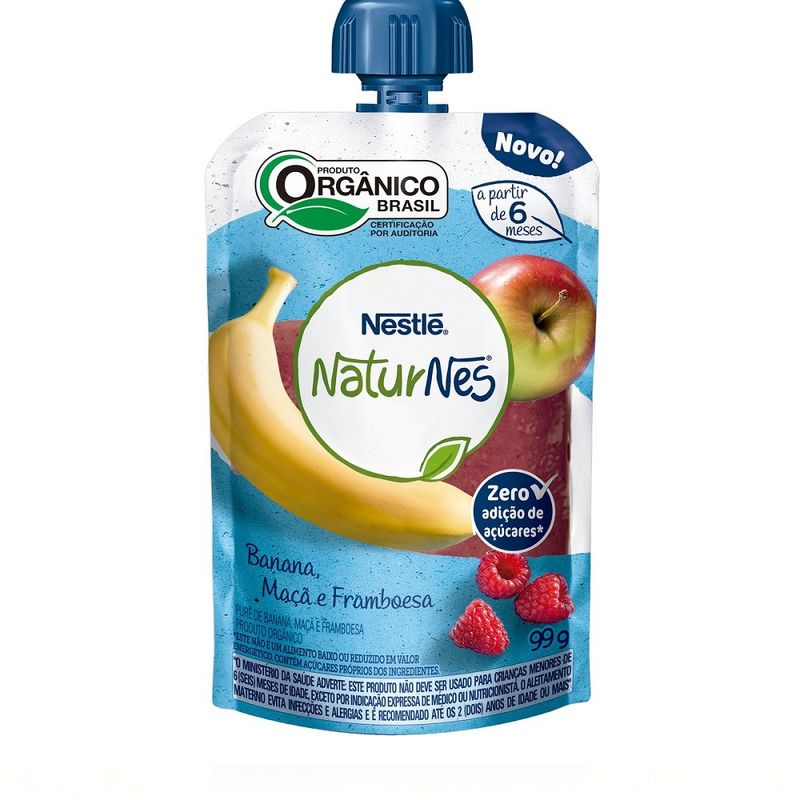 Papinha Nestlé Banana Maçã Framboesa 99g (7501058649690)
