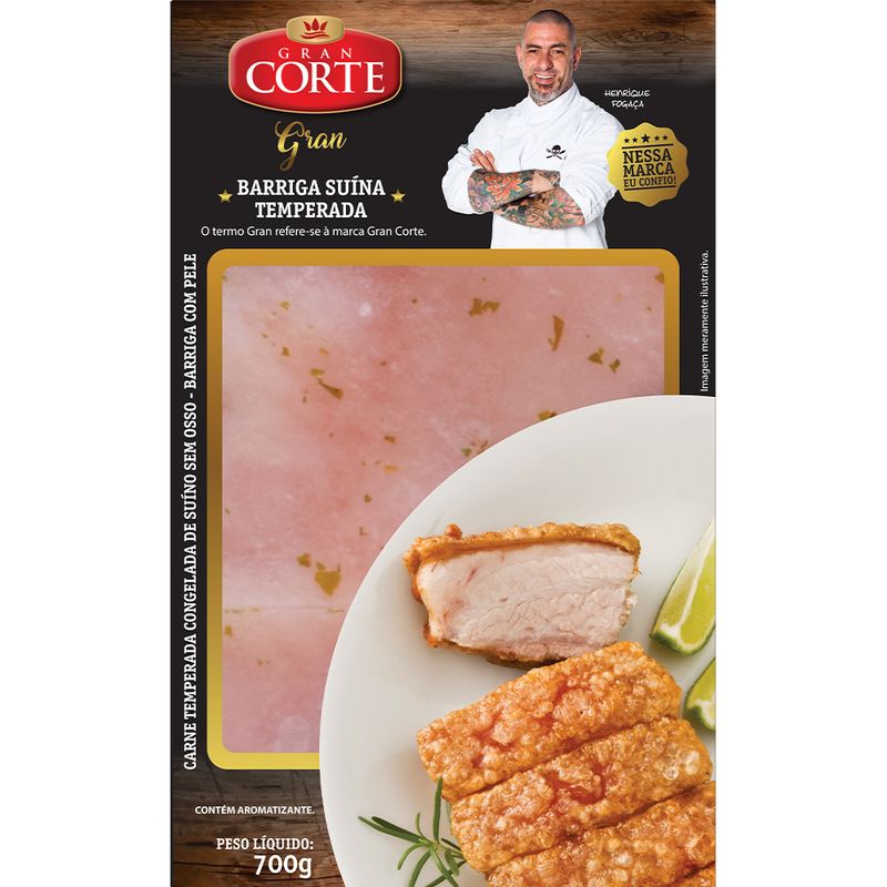 Barriga Suína Temperada Gran Corte 700g (7898626090528)