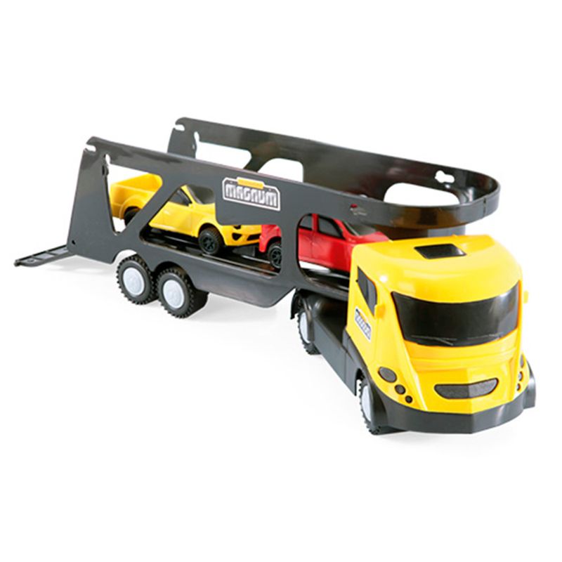 Brinquedo Caminhão Cegonha Magnum com 02 Carros Playduo (7841764020605)