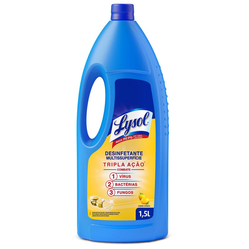 Desinfetante Líquido Lysol Poder Cítrico 1,5L (7891035001345)