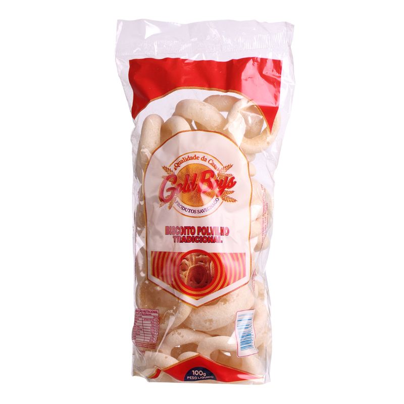 Biscoito Polvilho gold Boys Tradicional 100g (7898261390793)