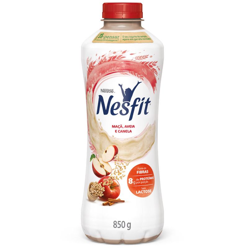 Iogurte Líquido Nesfit 850g Sem Lactose Maca Canela (7891000344781)