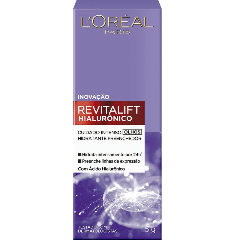 Creme para Olhos Anti-idade L'Oréal Paris Revitalift Hialurônico, 15g (7899706171571)