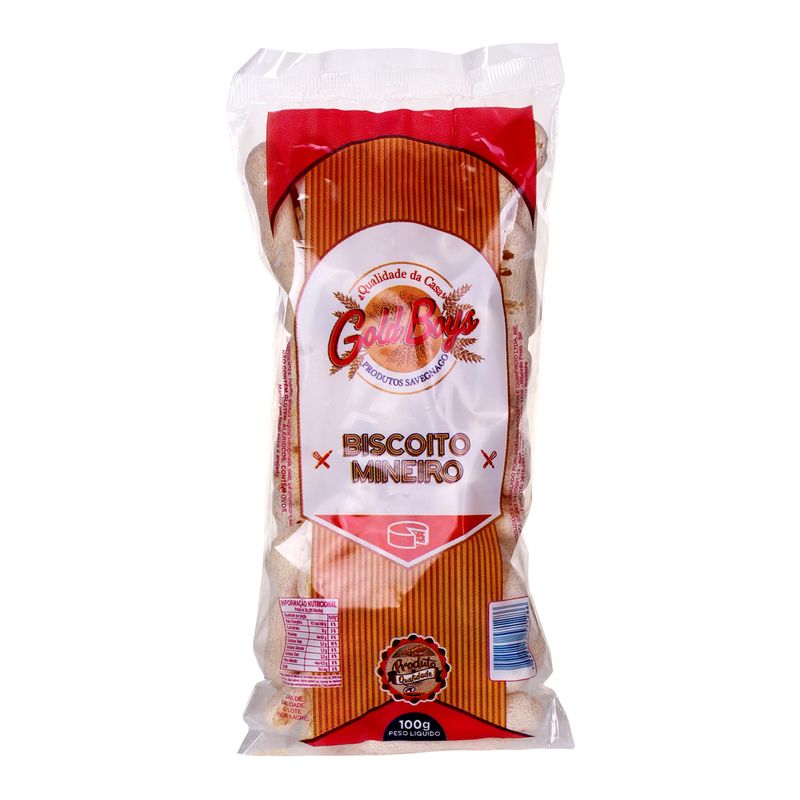 Biscoito Polvilho gold Boys Mineiro 100g (7898276571286)