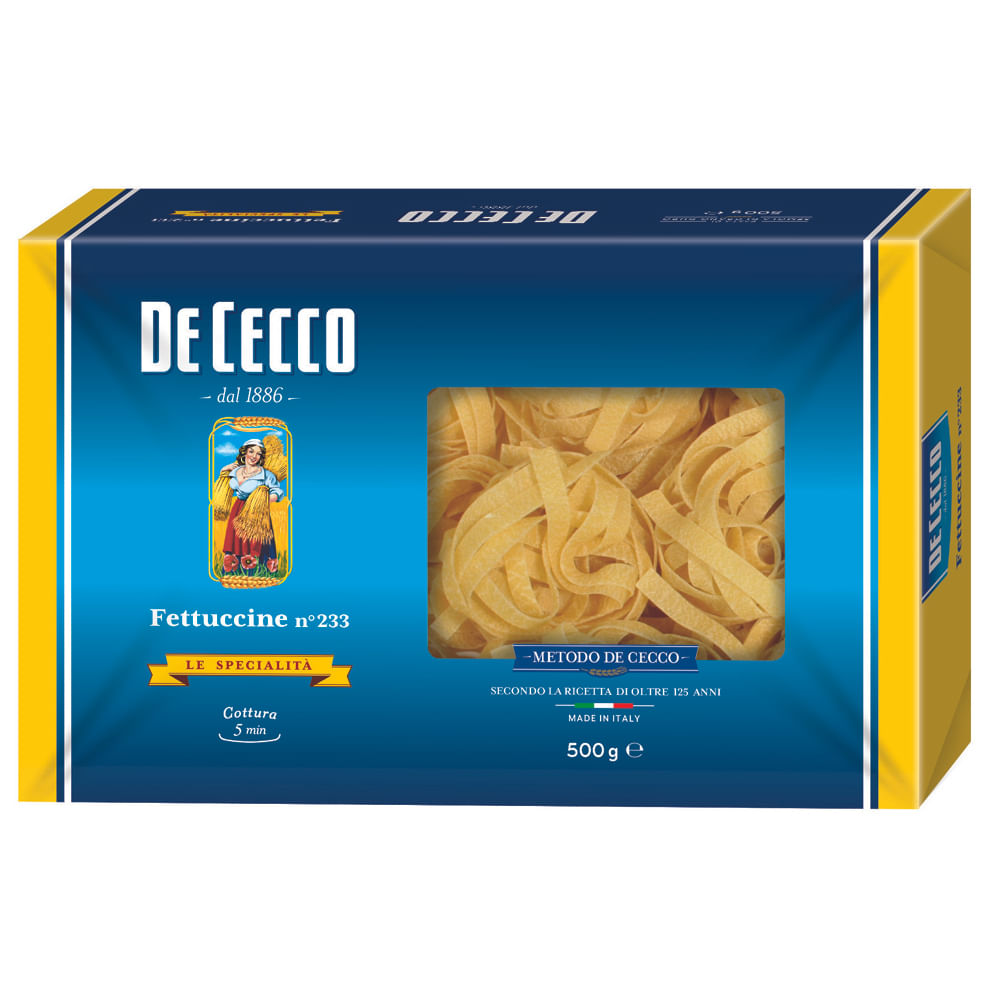 Macarrão De Cecco Fettuccine 500G Supermercado Savegnago